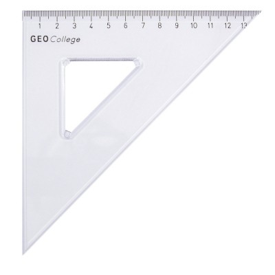 Aristo GEO College háromszögvonalzó, műanyag, 45/45/90°, 14,5-20 cm