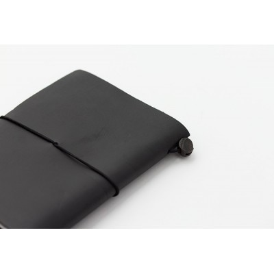 MIDORI Traveller's Notebook Passport Size - Fekete bőr borító