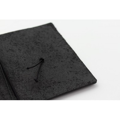 MIDORI Traveller's Notebook Passport Size - Fekete bőr borító