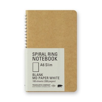 MIDORI Spiral Ring Notebook A6 - jegesmedve