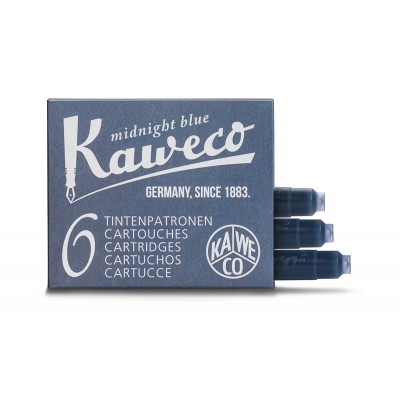 KAWECO tintapatron 6db-os csomagban, Midnight Blue