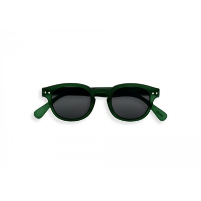 IZIPIZI Retro Junior C napszemüveg, zöld, szürke lencse +0,00