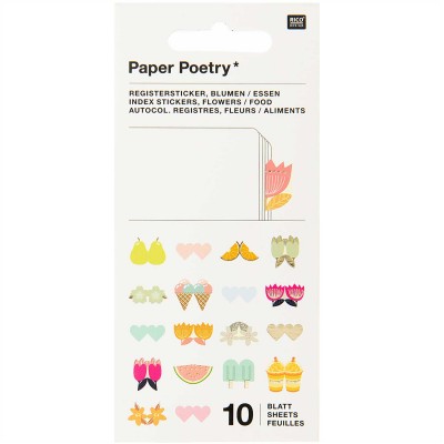 Rico paper poetry oldaljelölő, flower