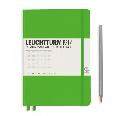 LEUCHTTURM1917 Medium A5 pontozott lapos NOTEBOOK, fresh green