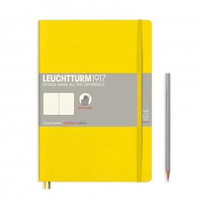 LEUCHTTURM1917 Composition B5 pontozott lapos SOFTCOVER notebook, citrom