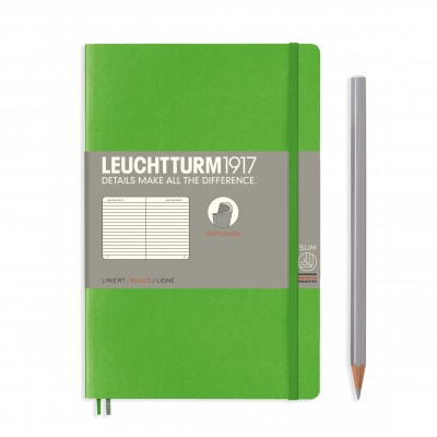 LEUCHTTURM1917 Paperback B6+ vonalas SOFTCOVER notebook, fresh green