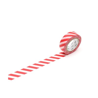 MT Washi Tape - Stripe red 7m