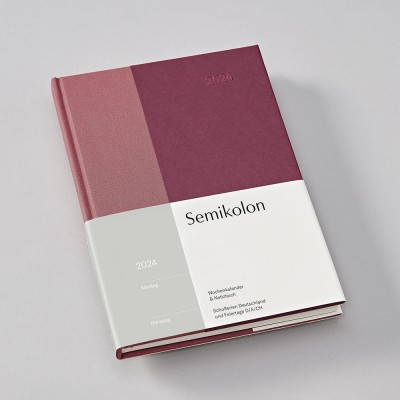 SEMIKOLON Weekly Planner & Notebook 2024 A5 - Blossom