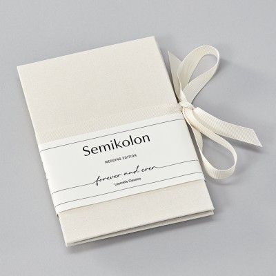 SEMIKOLON Wedding Edition Leporello fotóalbum, krém