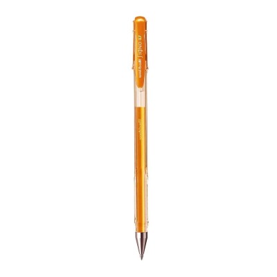 Uni zselés toll 0,5mm, írásszín narancs