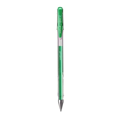 Uni zselés toll 0,5mm, írásszín zöld