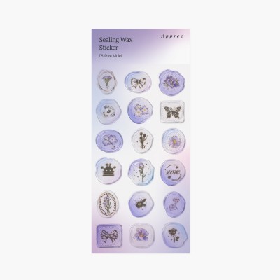 Appree Sealing Wax Sticker - Pure violet	