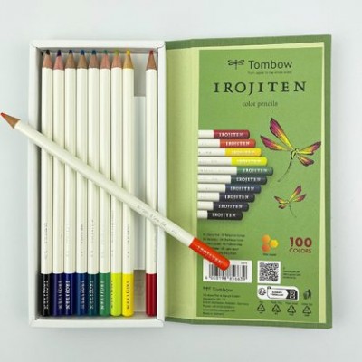 Tombow Irojiten színesceruza készlet, 10 darabos - Élénk színek